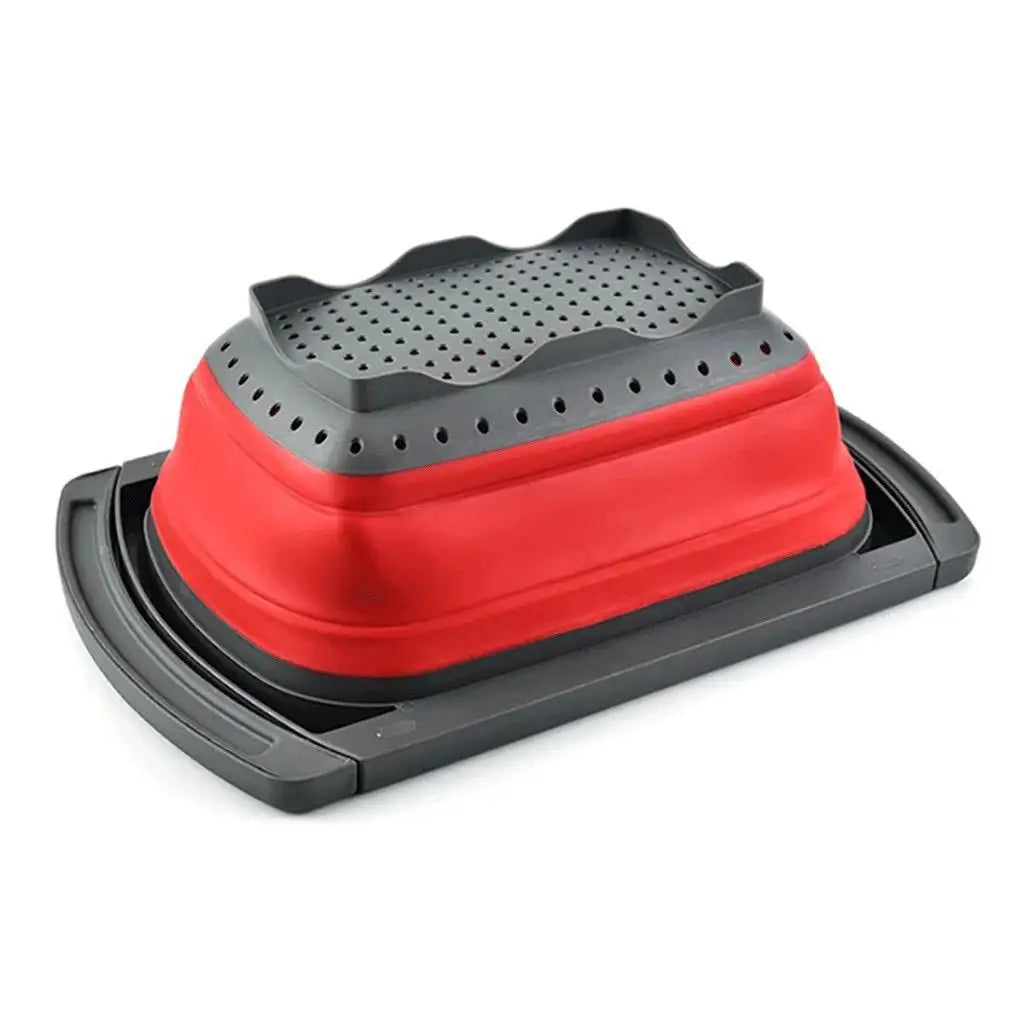 Silicone Retractable Slot Drainer with Handles