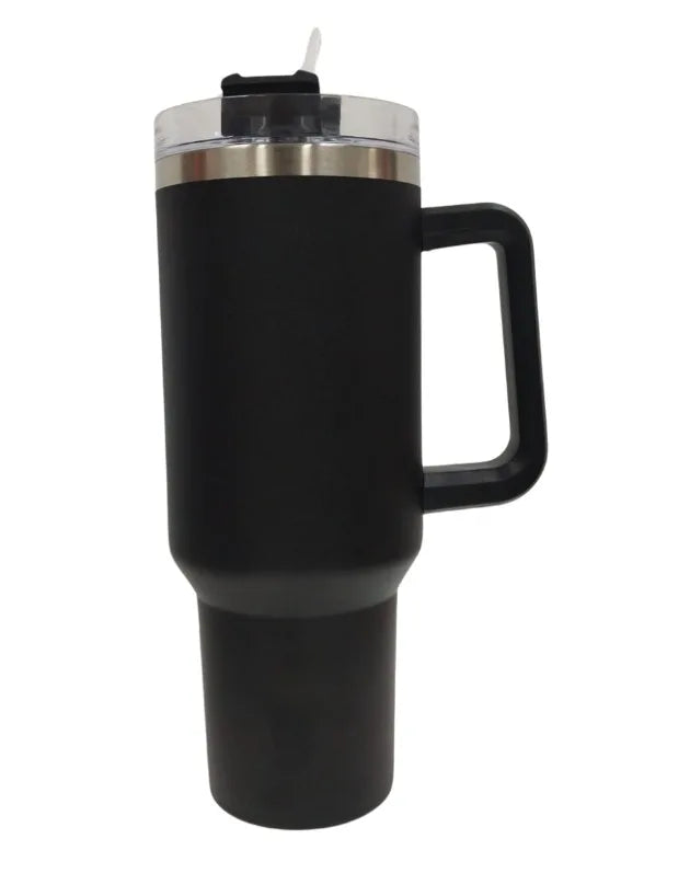 Copo Garrafa 1200ml Térmico com Canudo Alça Portátil para Água Café Refrige