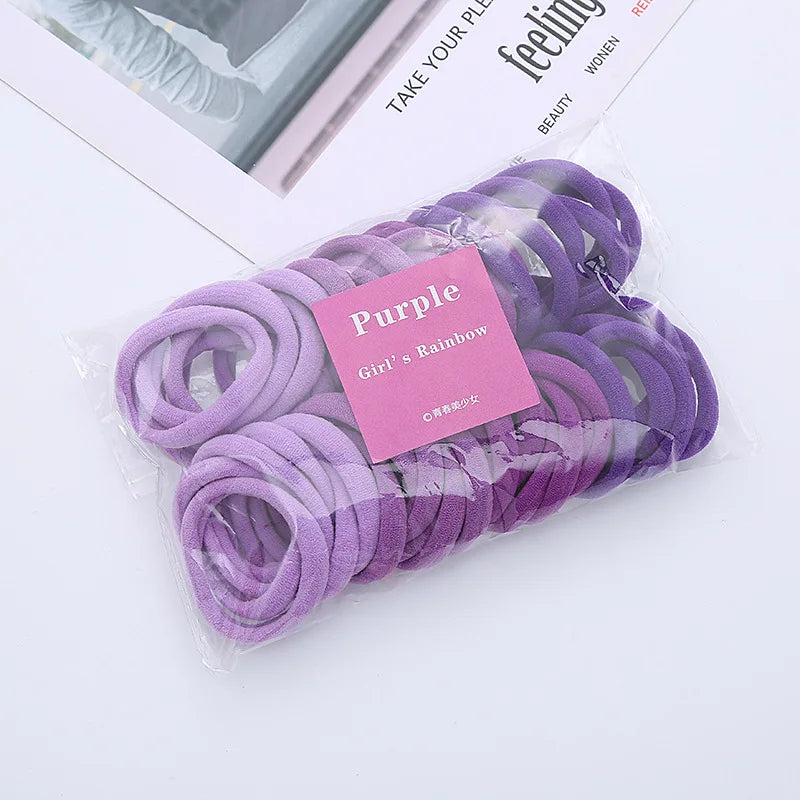 kit 50 Xuxinha Elástico de Cabelo Xuxinha Criança Adulto Rabicó