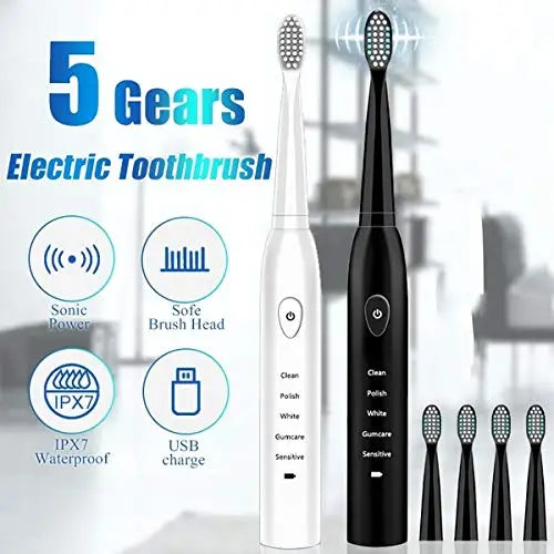 Electric Teach Brush For Men And Women Couple Whiten IPX7 Ultrasonic Tee Waterproof Automatic