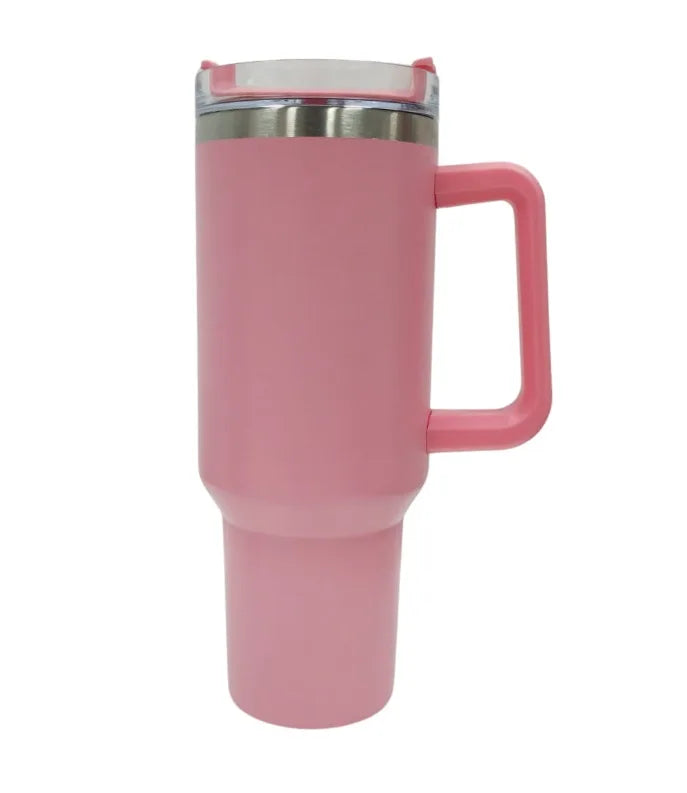 Copo Garrafa 1200ml Térmico com Canudo Alça Portátil para Água Café Refrige