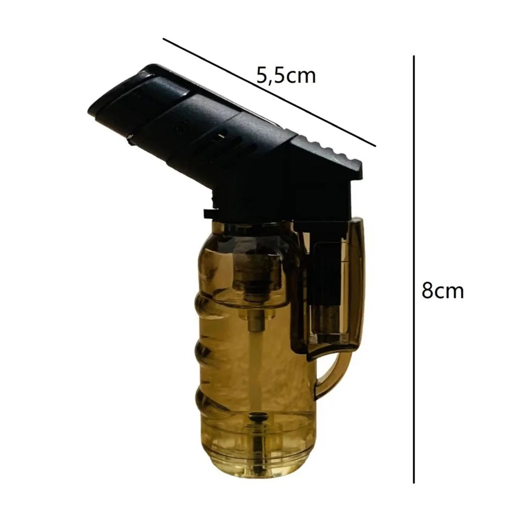 Maçarico Mini Portátil Recarregável Com Trava