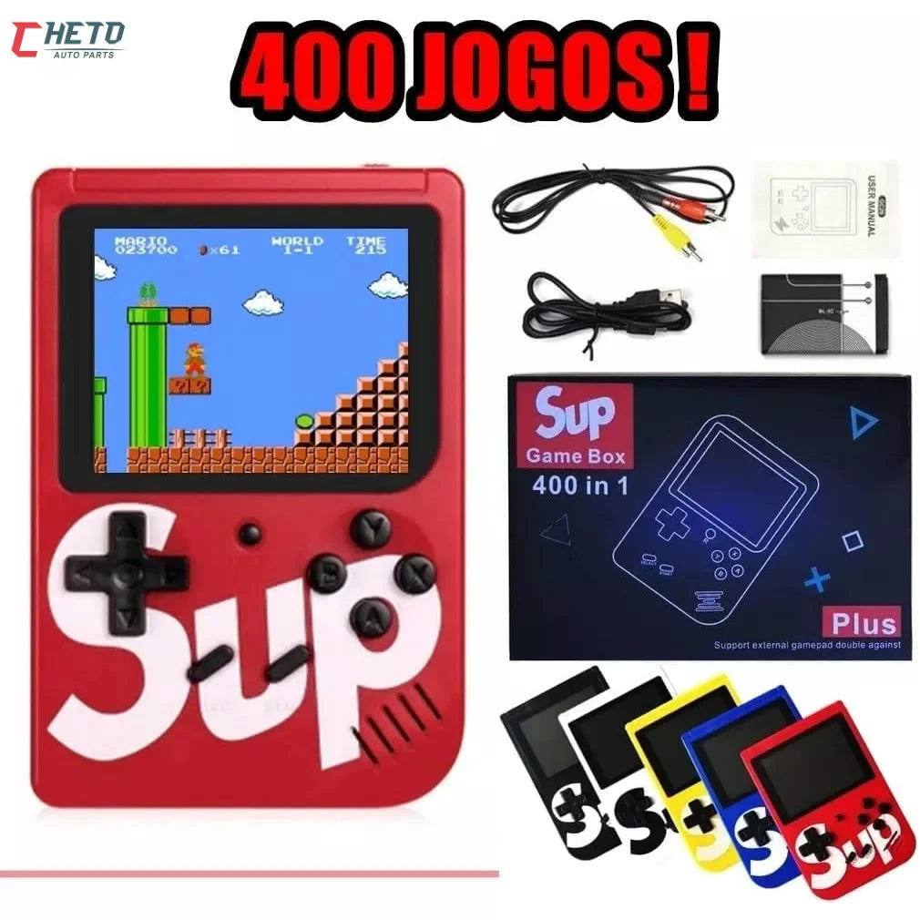Mini Video Game Sup Game Box 400 Jogos Em 1 Portátil Jogos Antigos