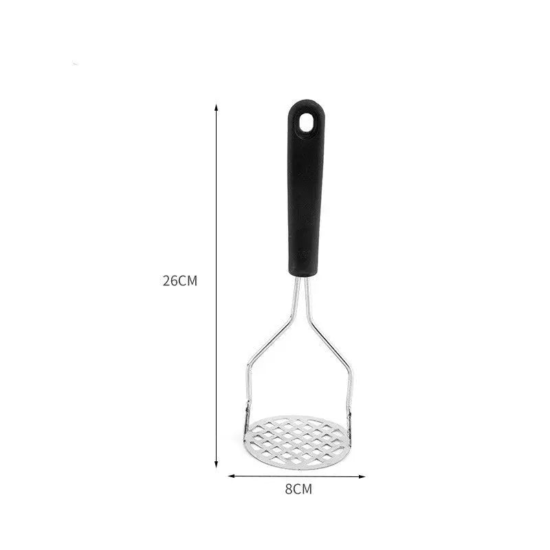 Amassador Batatas Legumes Multiuso Aço Inox Com Cabo Plastico Cozinha Multiuso Promoções