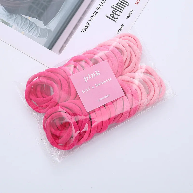kit 50 Xuxinha Elástico de Cabelo Xuxinha Criança Adulto Rabicó