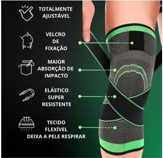Joint Compression Kneading With Cross Straps Joint Tensor