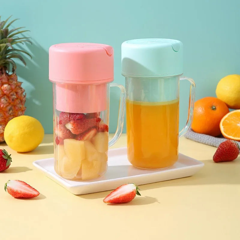 Portable Electric Fruit Juice Blenders Summer Personal Mini Bottle Home USB 6 Blades Juicer Cup