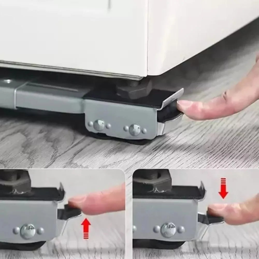 Adjustable Universal Washing Machine Holder, Refrigerator Base Mount, Mobile Roller Holder