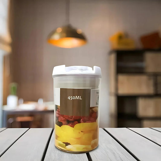 450 mL Airtight Pot Round Multipurpose Acrylic Kitchen Pots