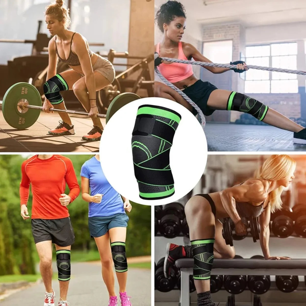 Knee Braces Compression Knee Braces Knee Protection Fitness Gym Running Sport