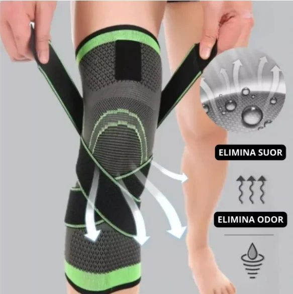 Joint Compression Kneading With Cross Straps Joint Tensor