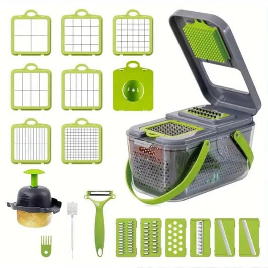 Vegetable Sler-Household Kitchen Grater Essential Cutter For Onion Garlic Carrot And Potato