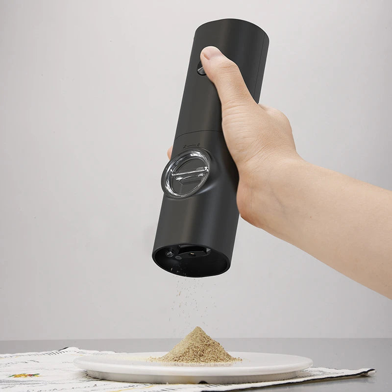 Electric Salt Grinder Pepper Seasonings Automatic Condiments With Adjustment Grinding