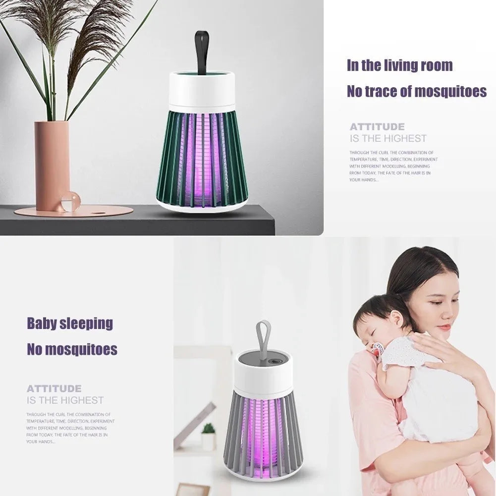 Lâmpada Elétrica Mata-Mosquitos Com Luz UV Usb Recarregável Armadilha Para In
