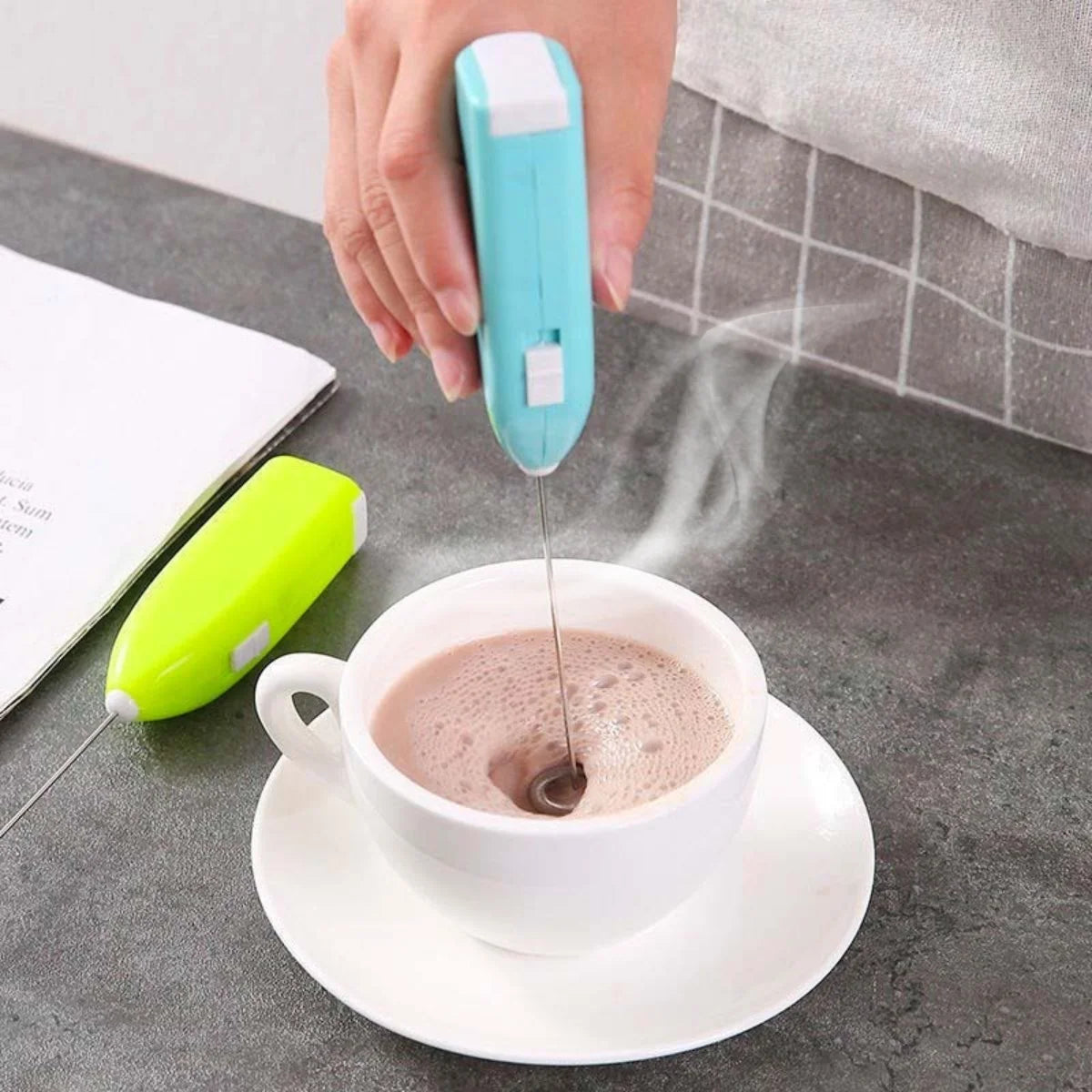 Mini Portable Beverage Mixer Electric Pile Mixer