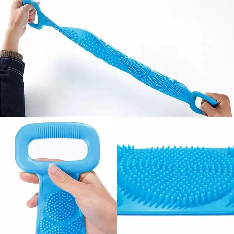 Esponja Silicone Massageadora Escova Banho Lava Corpo Todo Bucha Esfoli