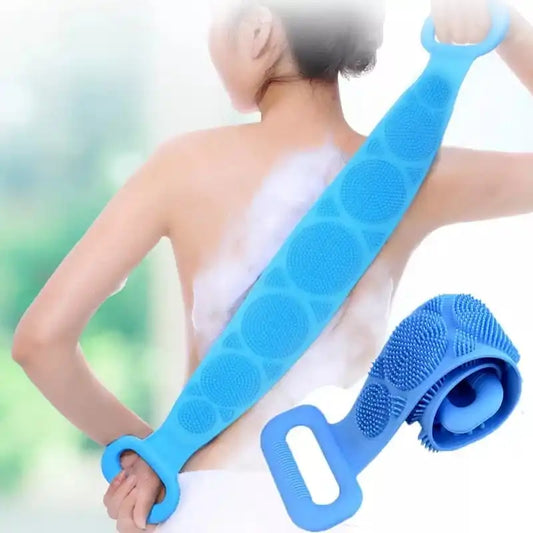 Esponja Silicone Massageadora Escova Banho Lava Corpo Todo Bucha Esfoli